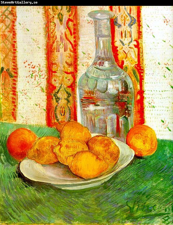 Vincent Van Gogh Still Life with Decanter and Lemons on a Plate